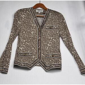 Robert Janan Eva Vintage Couture Size 6 Cheetah Print